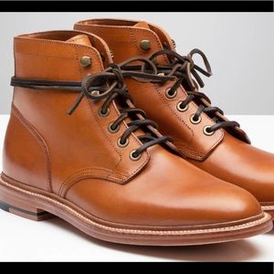 Grant Stone Diesel Boot Saddle Tan Size 9.5D EUC